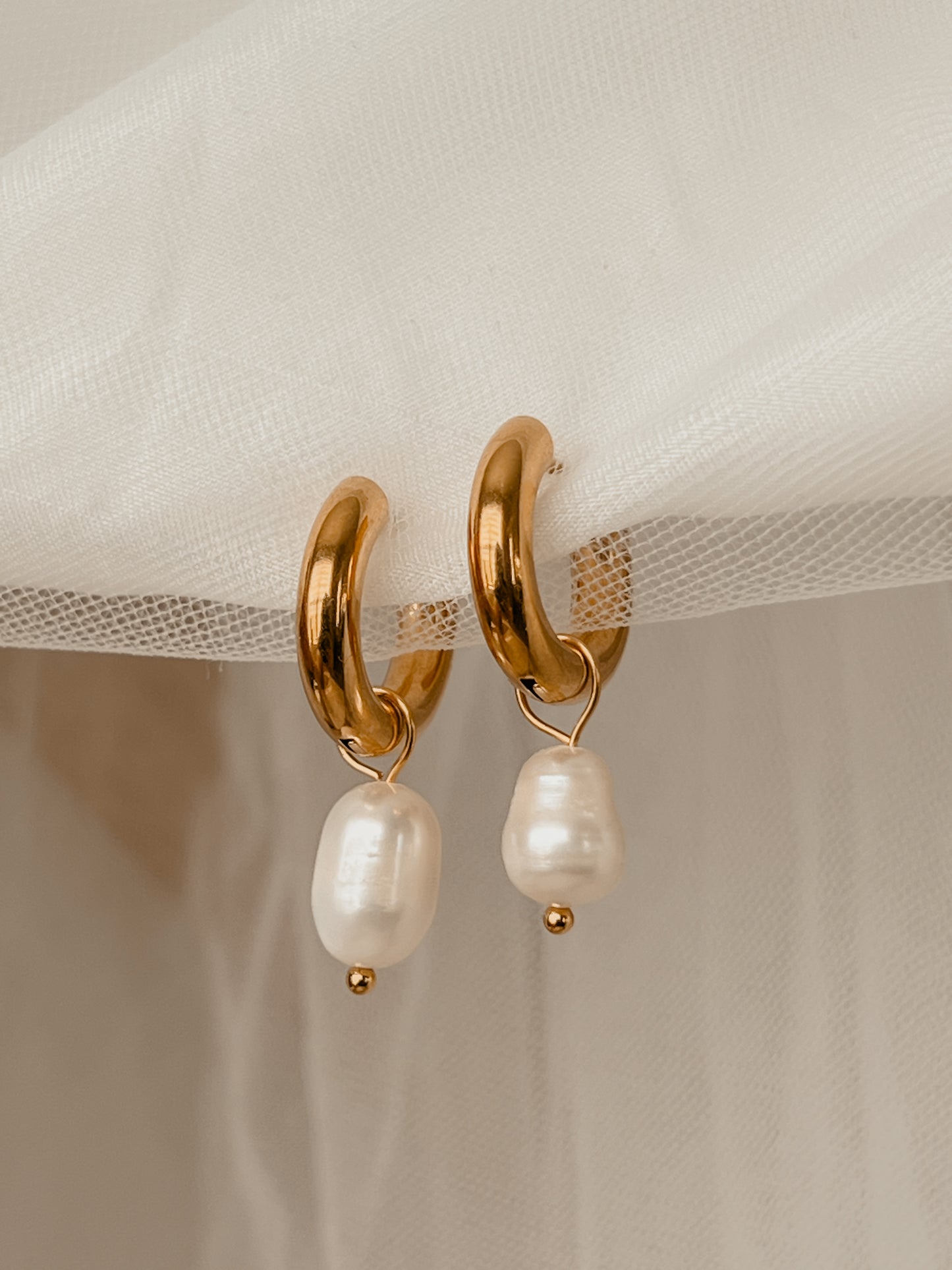 Ariel Pearl Hoops