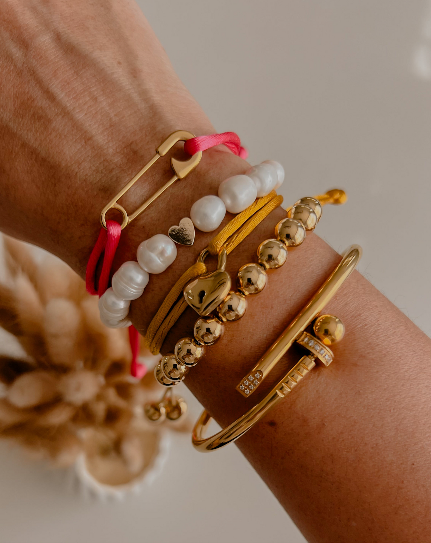 Pin Satin Bracelet