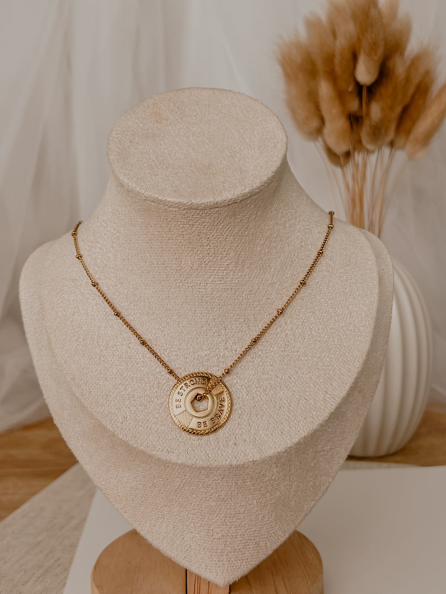 Be Brave Coin Necklace