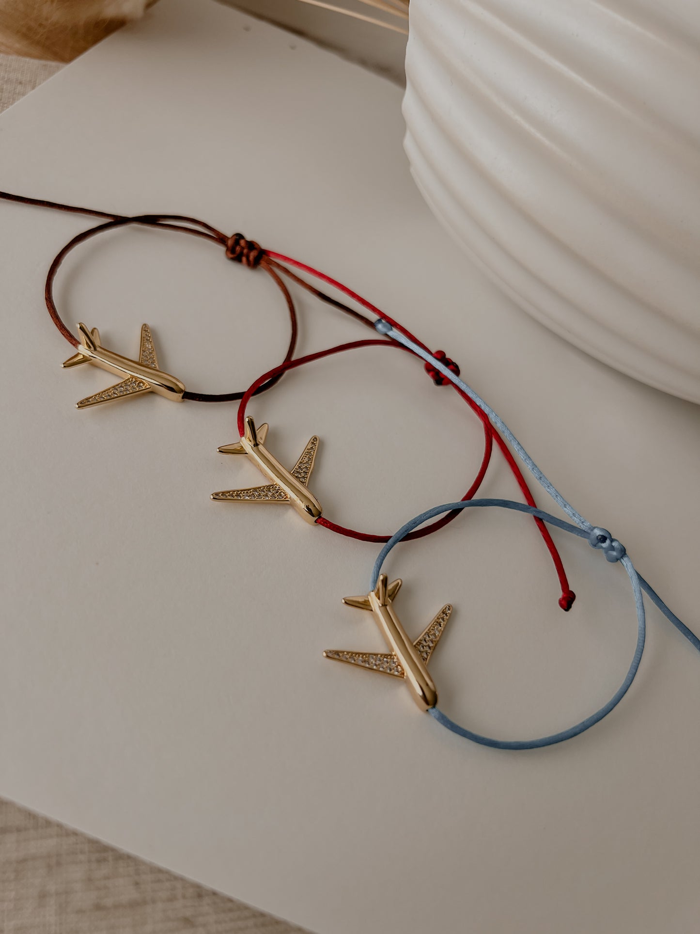Airplane Satin Bracelet