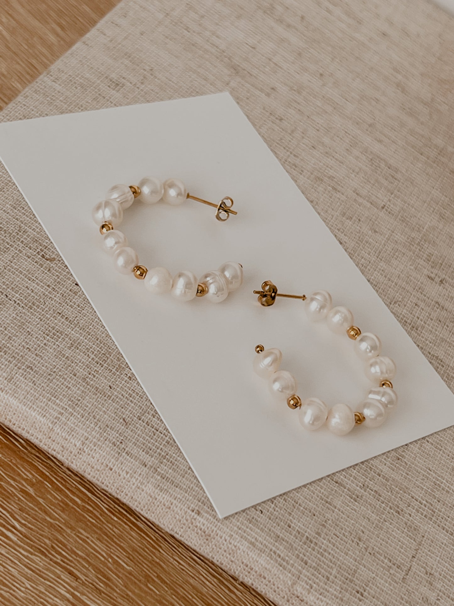 Charlotte Pearls Hoops
