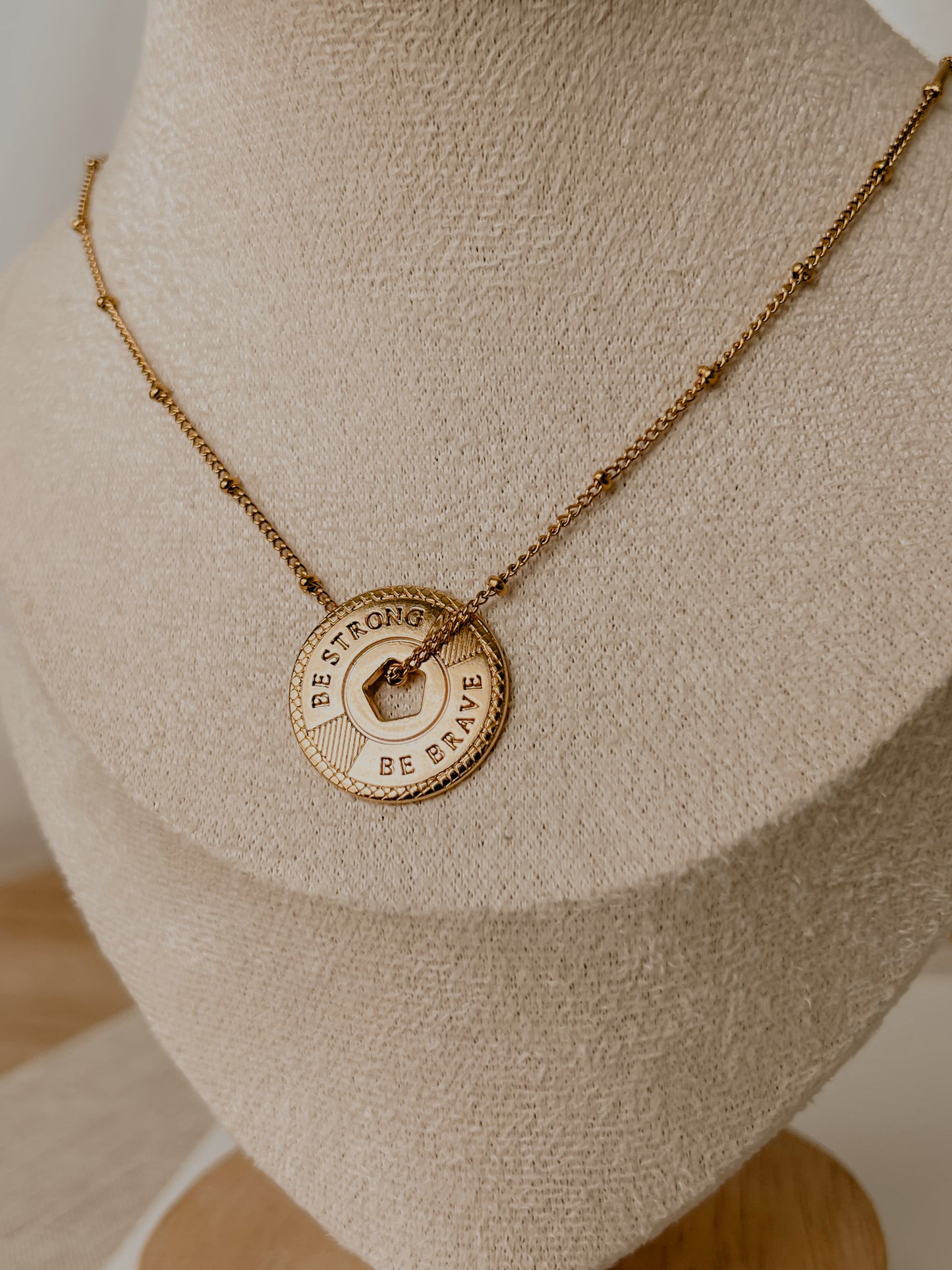 Be Brave Coin Necklace