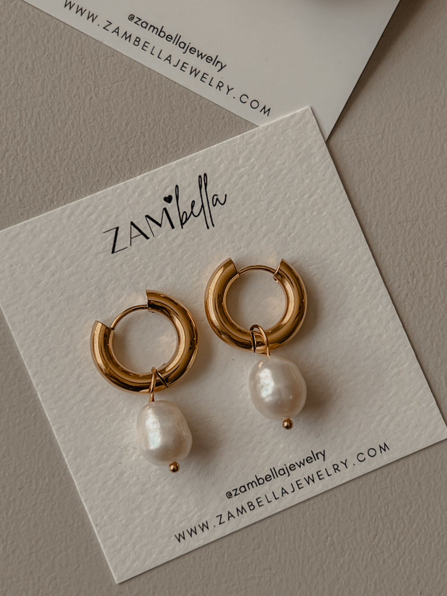 Ariel Pearl Hoops