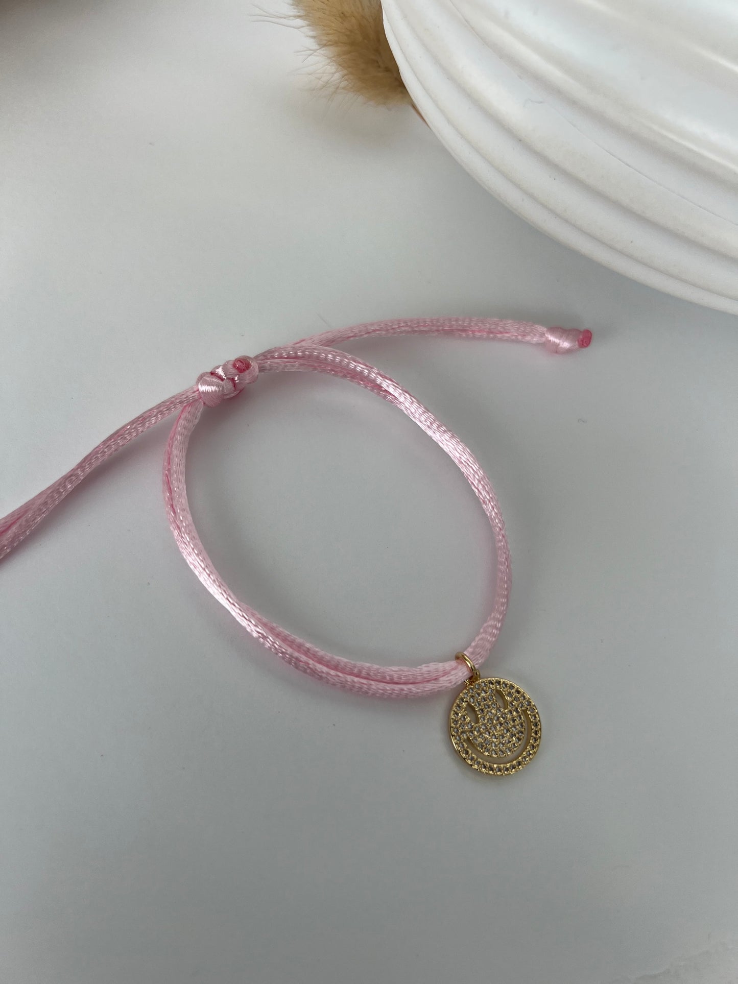 Smiley Satin Bracelet