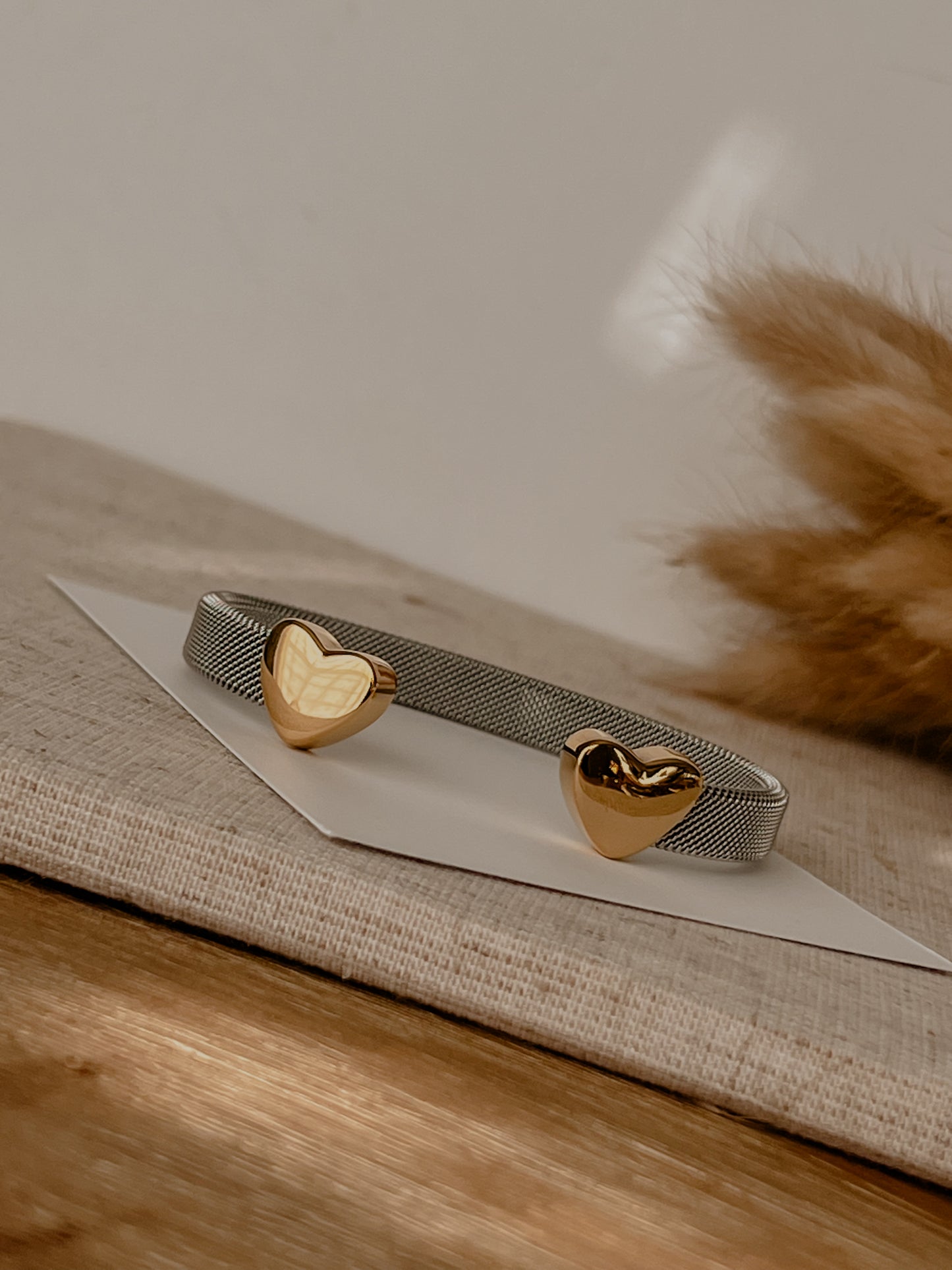 Laura Heart Open Bangle