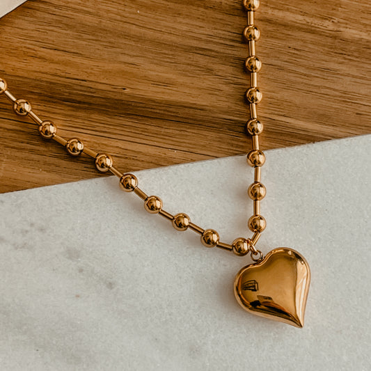 Millie Heart Chunky Necklace