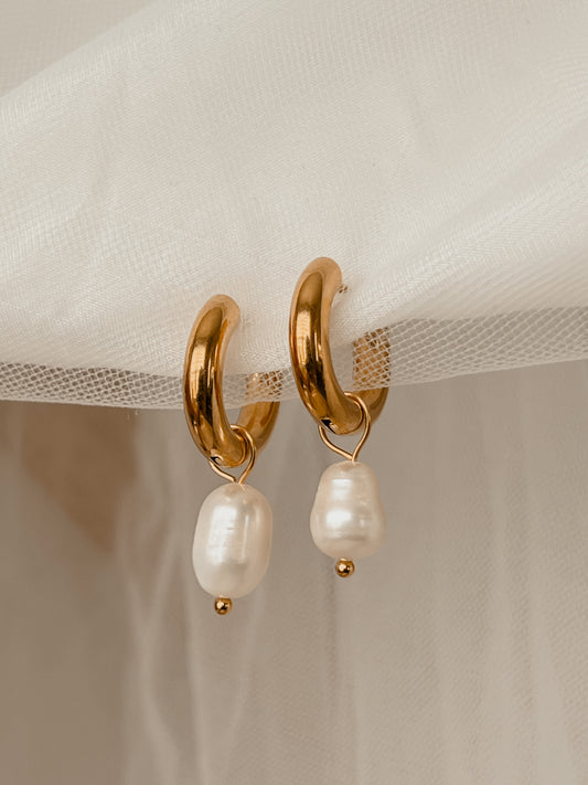 Ariel Pearl Hoops