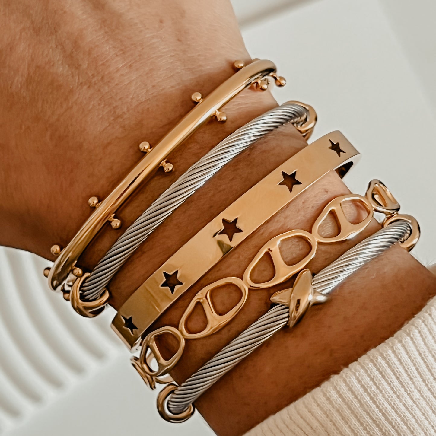 Alicia Triple Star Bangle