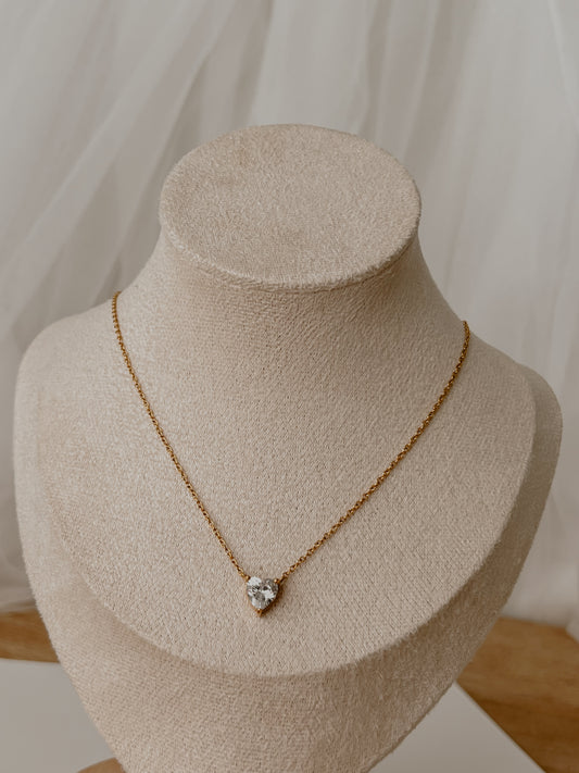 Rose Heart Necklace