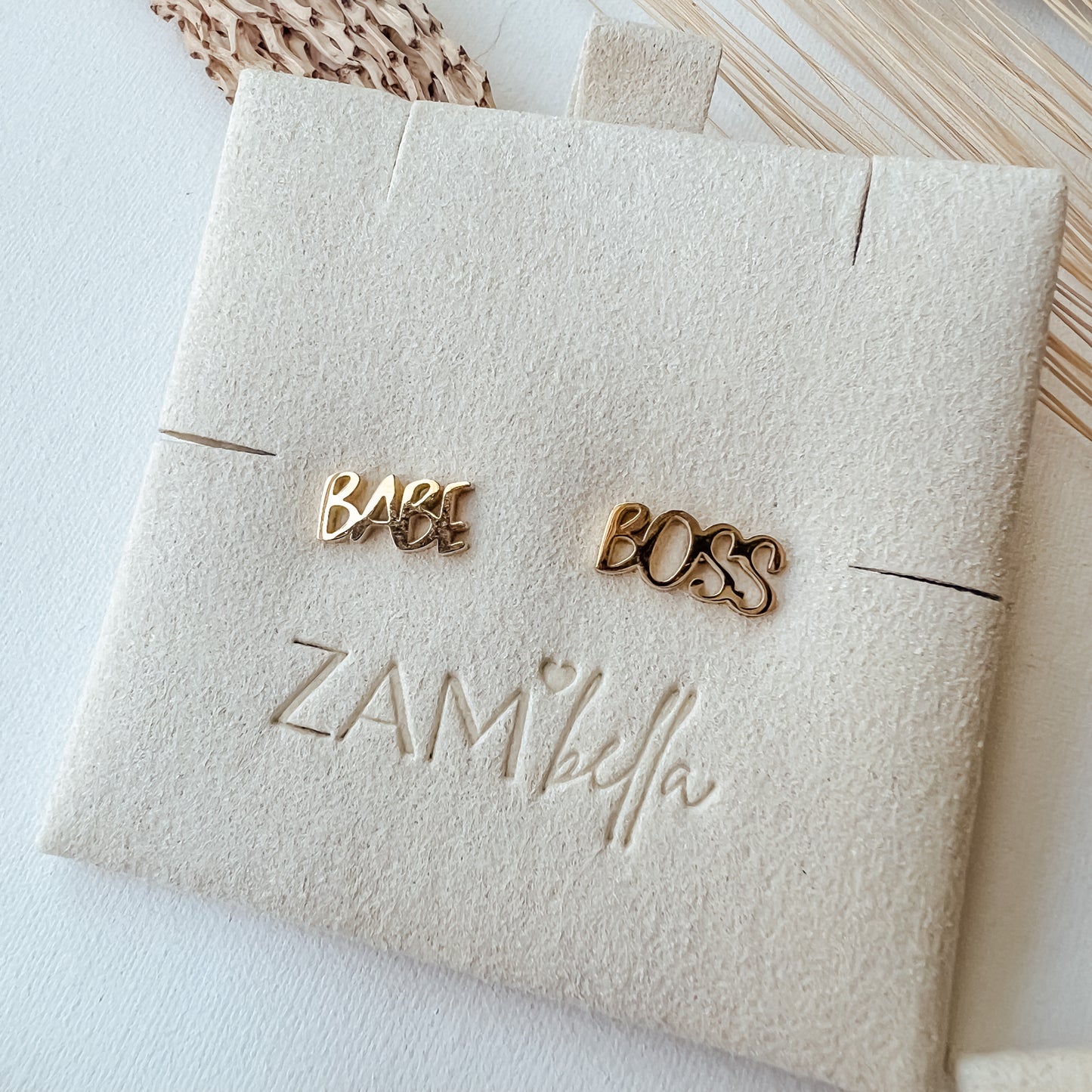 Babe Boss  Stud Earrings