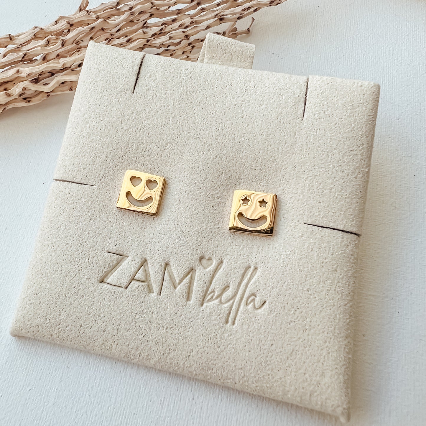 Face Stud Earrings