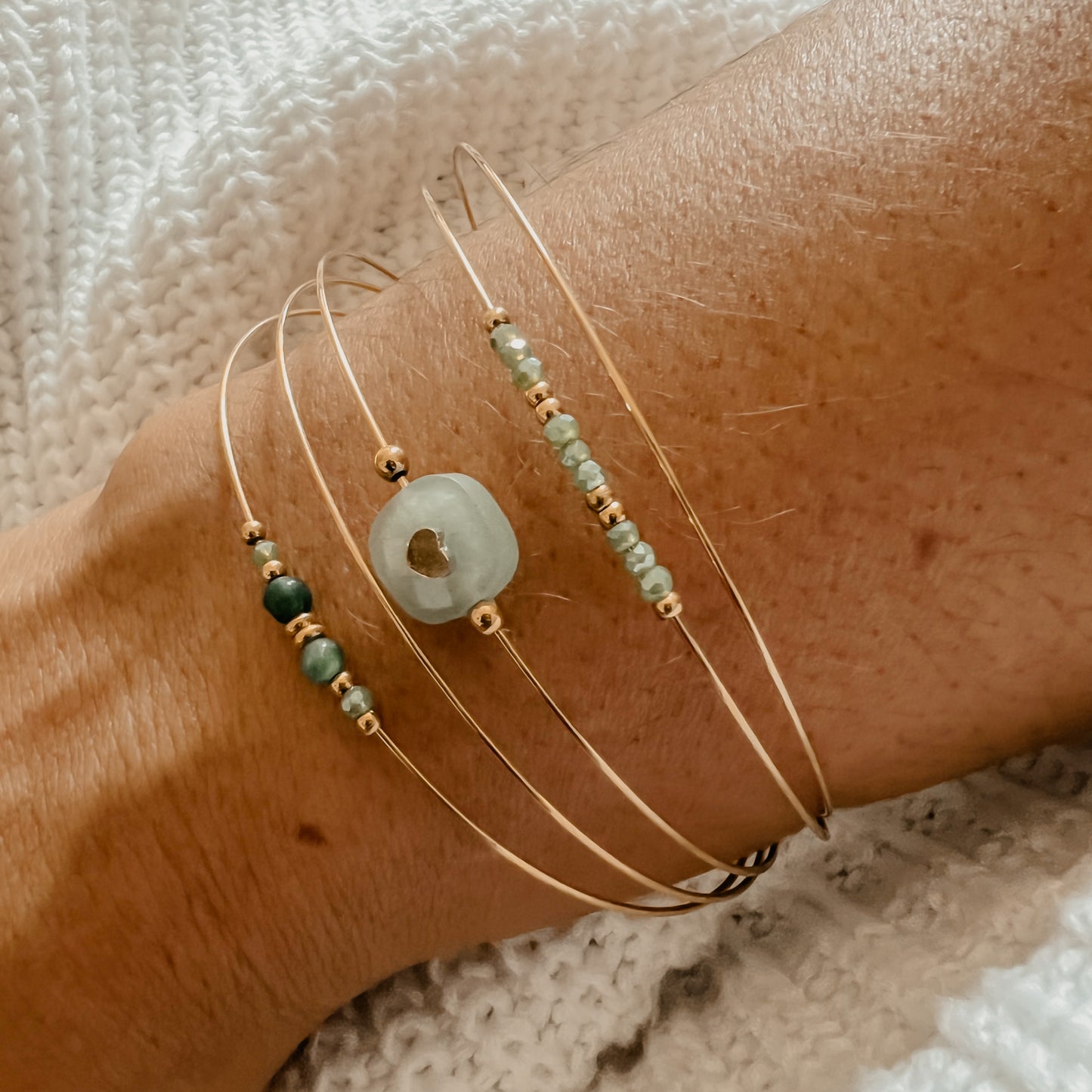 Vega Layered Open Bangle