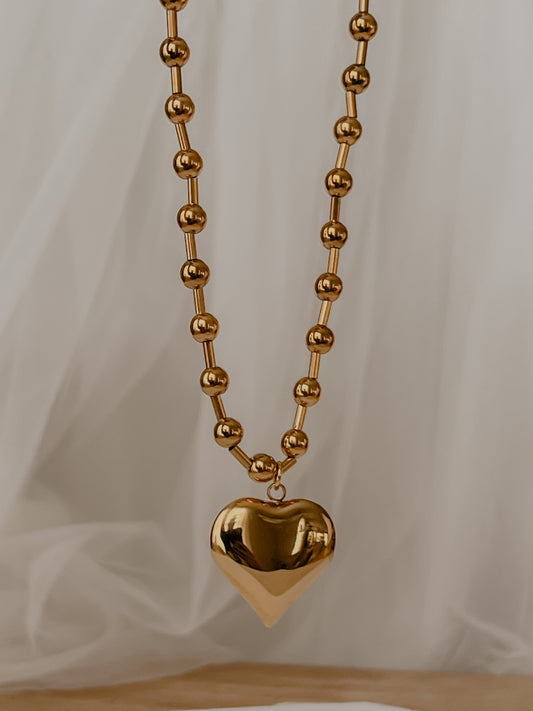 Avril Heart Chunky Necklace