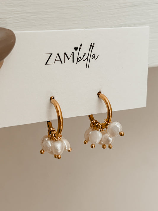 Wendy Pearl Hoops