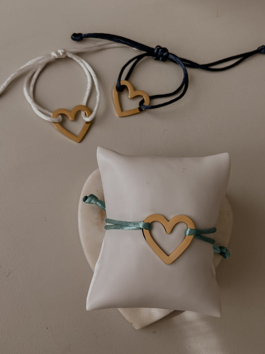 Heart Satin Bracelet