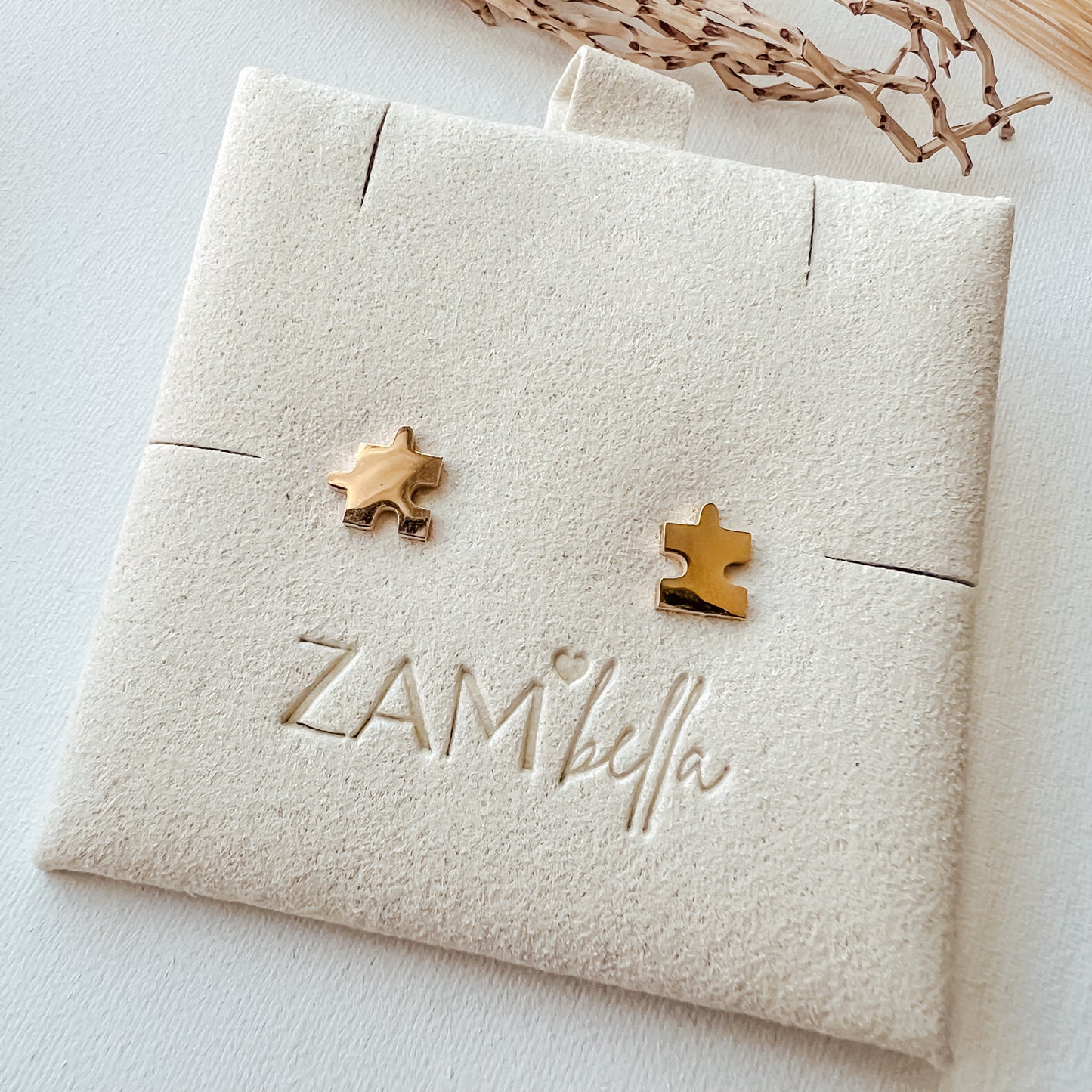 Puzzle Stud Earrings