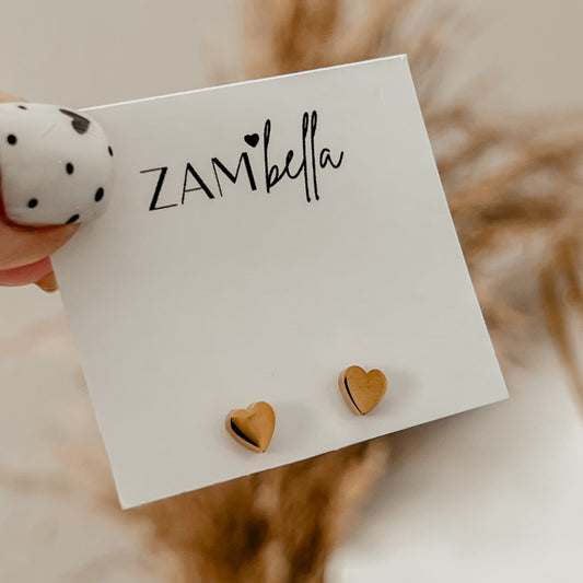 Mini Heart Stud Earrings