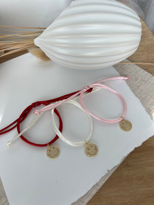 Smiley Satin Bracelet