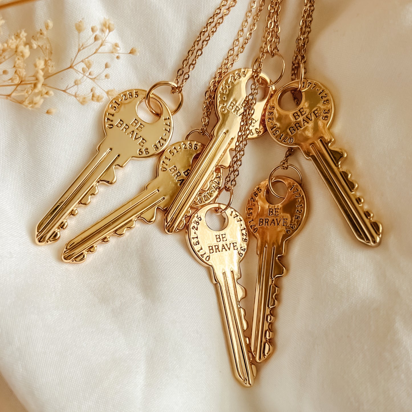 Be Brave Key Necklace