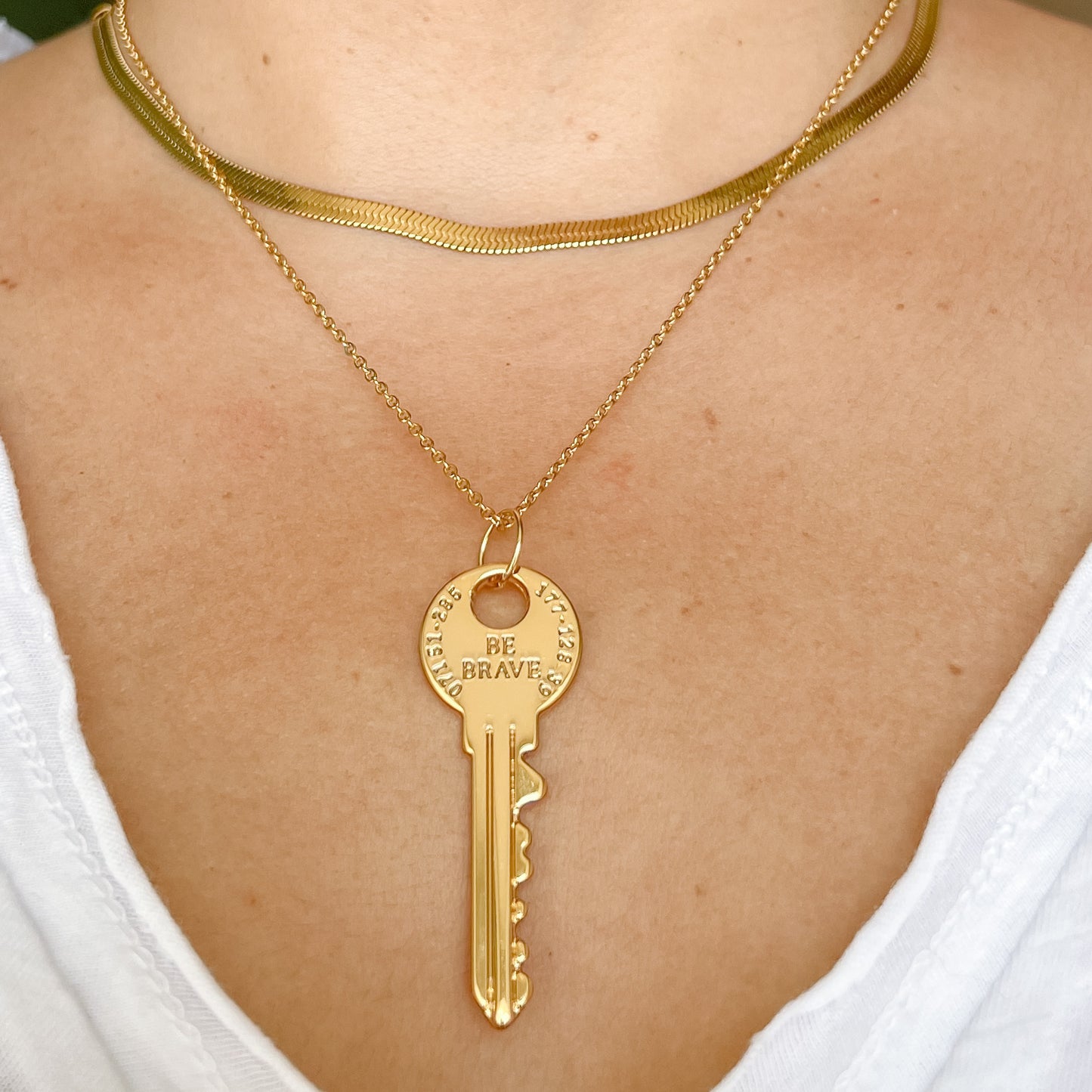 Be Brave Key Necklace