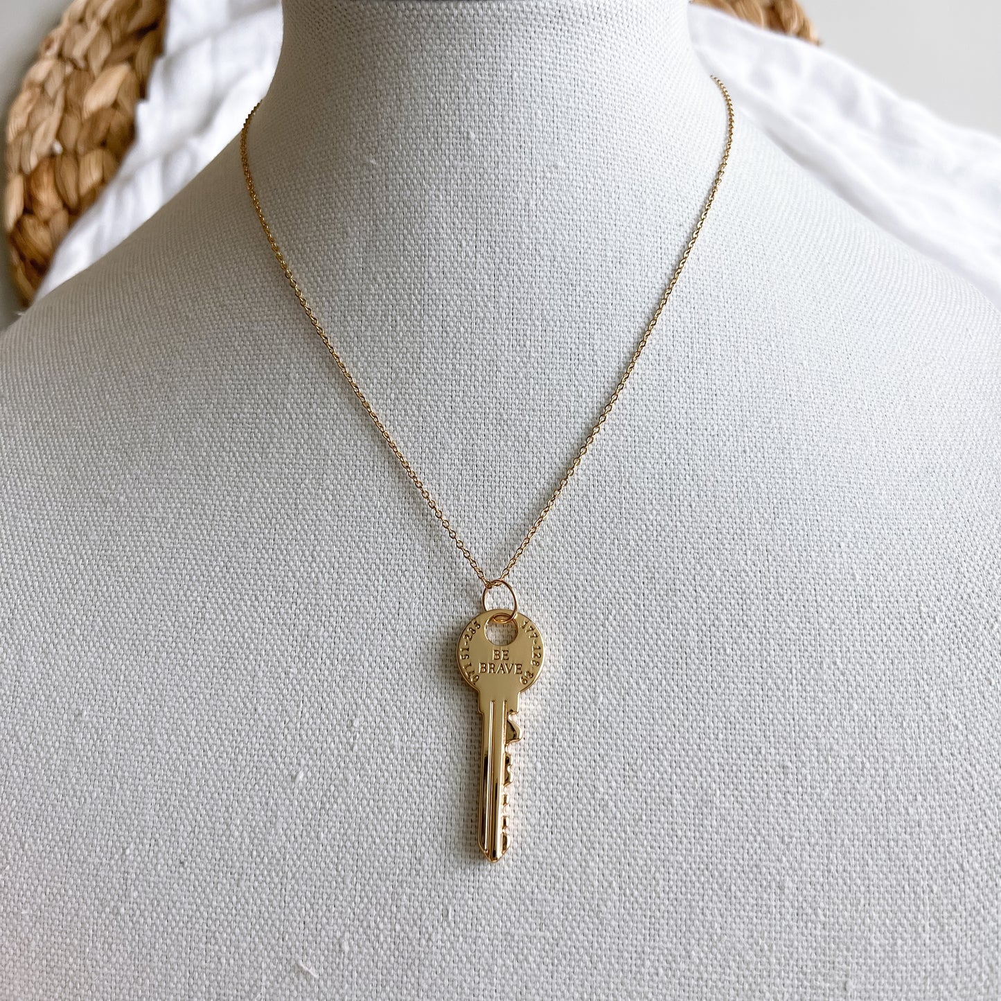 Be Brave Key Necklace