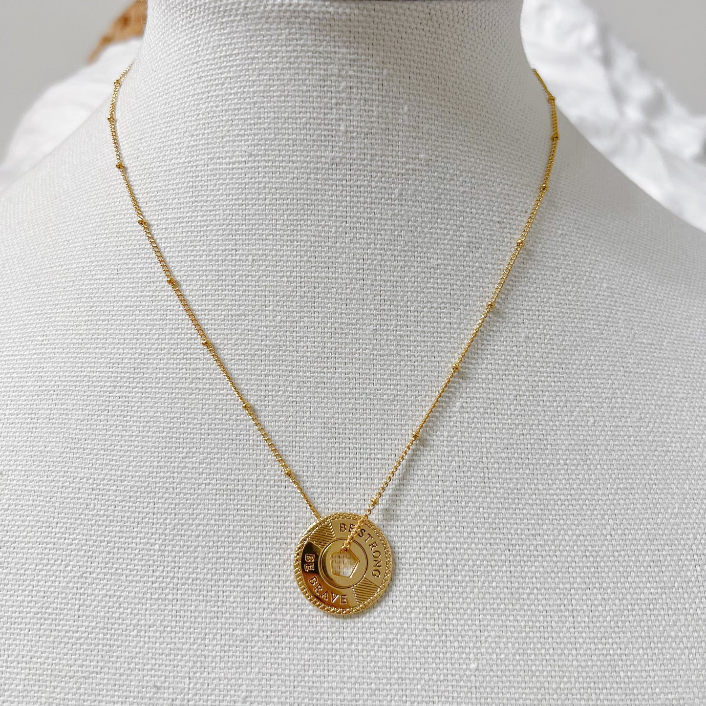 Be Brave Coin Necklace